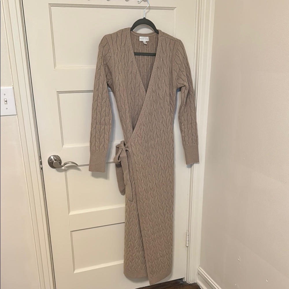 Cozy Sweater Wrap Dress